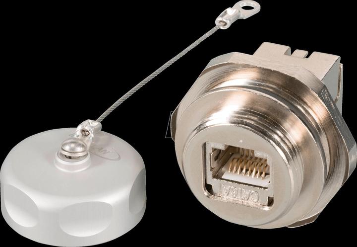 Produktbild EFB Elektronik IP67 Einbaubuchse, M25, RJ45 Cat.6A E-20070, für Cat.5/6/7 Kabel (Netzwerk Kupplung)