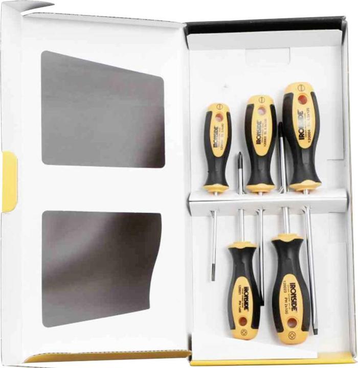 Produktbild Ironside Schraubendreher-Set 5-teilig 2500 2-Komponenten-Griff Chrom-Vanadium-Stahl