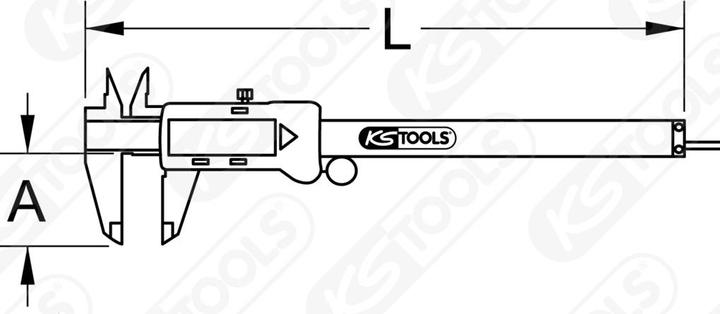 Actual product image KS Tools Caliper gauge (23.50 cm)
