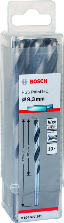Actual product image Bosch Professional Zubehör Metal twist drill HSS PointTeQ, DIN 338, 9.3 mm, pack of 10 (9.3 mm)