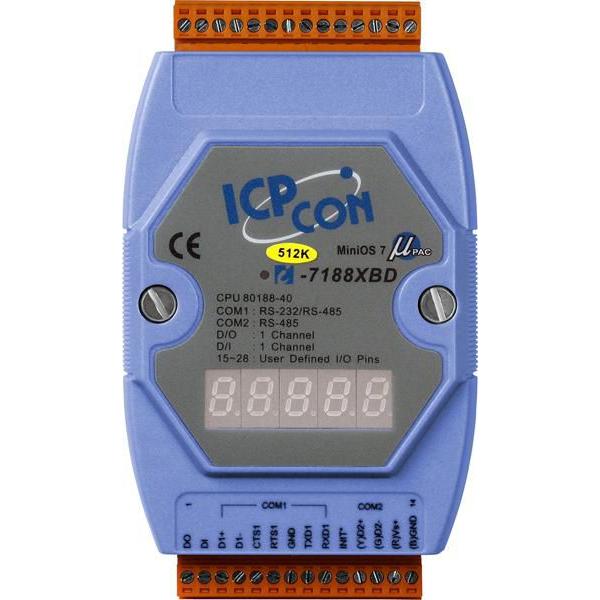 Moxa ICP CON I-7000 SERIE, MED DISP, Netzwerkadapter