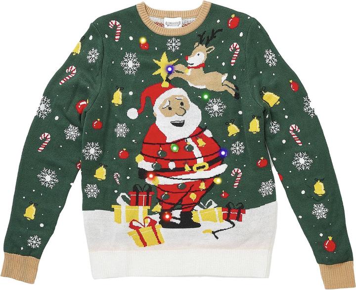 Produktbild Christmas Sweats Santa Christmas Star LED Sweater (80, 86, 92)