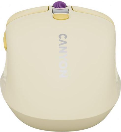 Actual product image Canyon Computer mouse mouse MW-26 LCD Silent Dual Mode Wireless Yellow (Wireless)