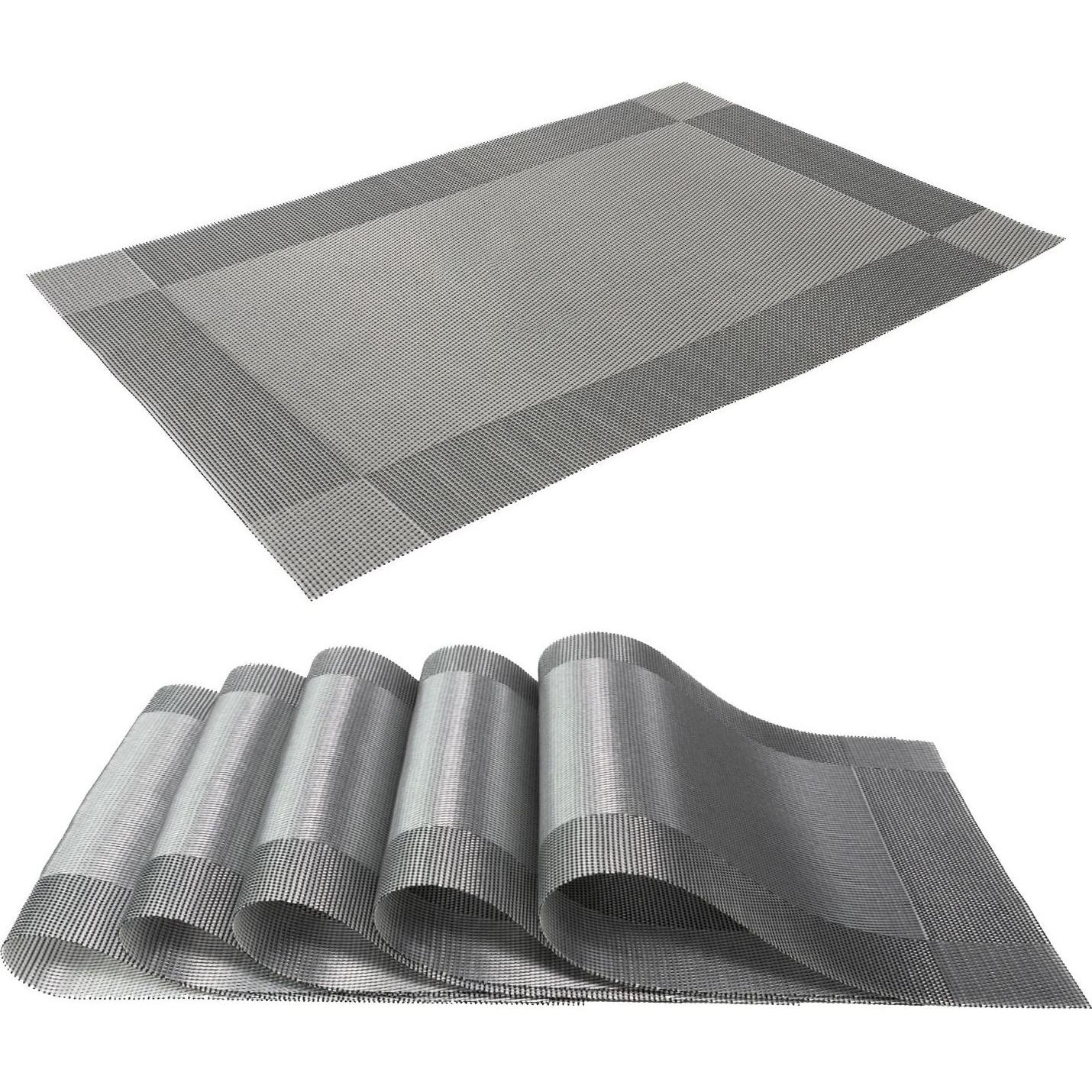 Intirilife, Tischset, Tischset mit Tischmatte und Untersetzer (6tlg.) (6 x)