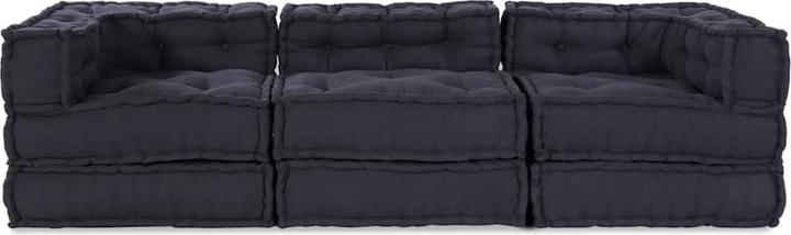 Produktbild vidaXL Modular Poufs 3er Set Anthrazit Stoff (Modular Sofa)