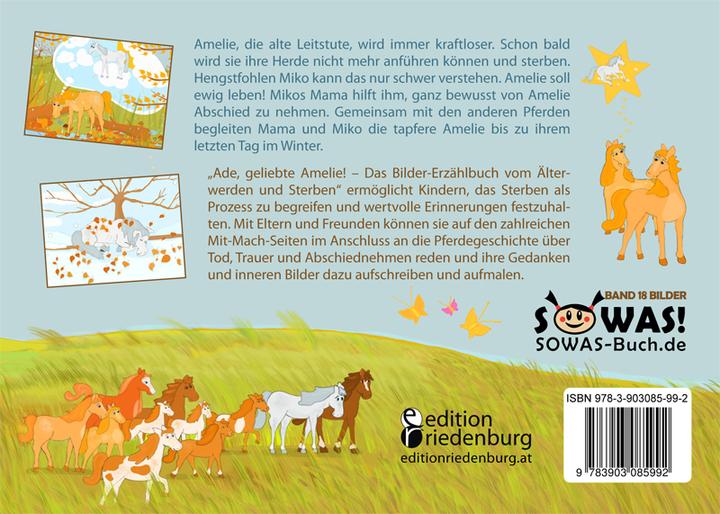 Produktbild Ade, geliebte Amelie! Das Bilder-Erzählbuch vom Älterwerden und Sterben (Deutsch, Sabine Kläger, Sigrun Eder, Tanja Wenz, 2018)