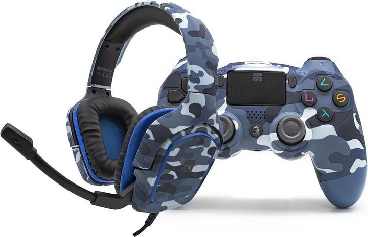 Actual product image Xtreme 90432 gaming peripheral Blue Bluetooth Gamepad Analog/Digital PlayStation 4 (PS4)