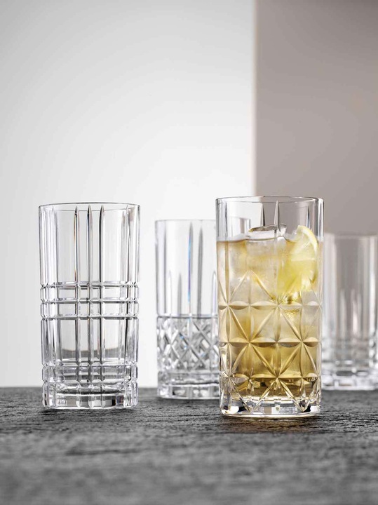 Actual product image Nachtmann Long drink tumbler Highland 37.5 cl 15.1cm Ø7.7cm Set of 4 (4.45 dl, 4 x, Long drink glasses)