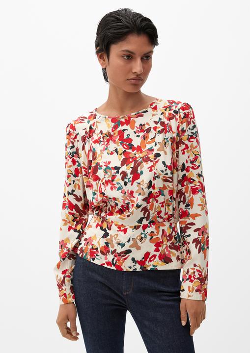 Immagine prodotto s.Oliver Bluse Musterbluse mit Smok-Detail (46)