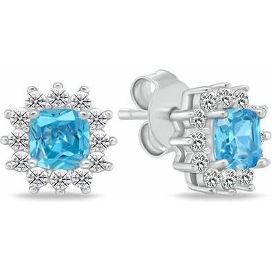 Brilio, Ohrringe, Silver - Sparkling silver earrings with zircons EA1051W