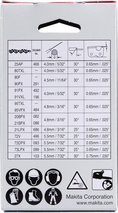 Actual product image Makita Saw chain 25cm 1,1mm.325 46T (Chainsaw, Saw chain)