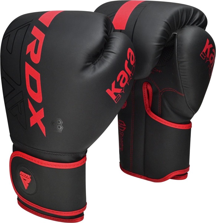 Actual product image Rdx Boxing Gloves F6 Matte Red (6 OZ, 10)