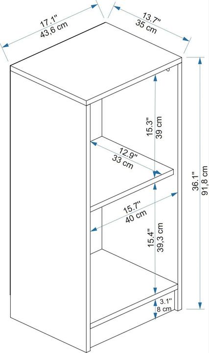 Produktbild Kalune Design Newra (91.80 x 43.50 x 35 cm)