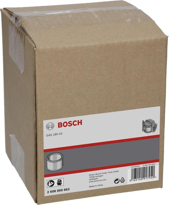 Produktbild Bosch Professional Zubehör Filter, passend zu: GAS 18V-10 L Professional
