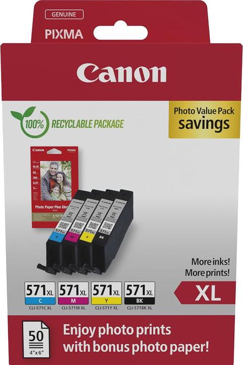 Produktbild Canon PGI-570XL/CLI-571 (M, C, Y, BK)