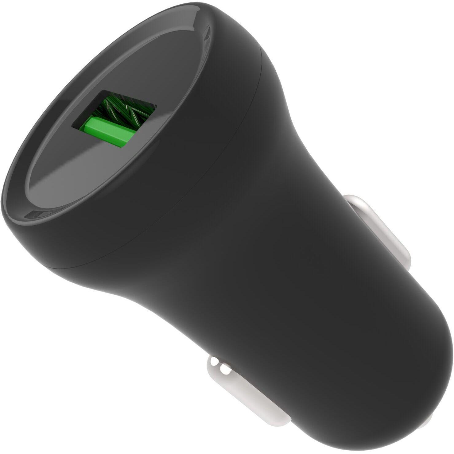 T'nB CHARGEUR ALLUME CIGARE 1X USB-A 18W + CABLE INCLUS (NOIR) (18 W), Caricatore USB, Nero