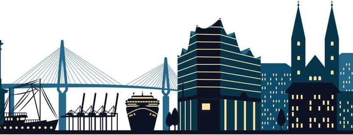 Actual product image Trenddeko Skyline My Hamburg 02 (160 x 38 cm)