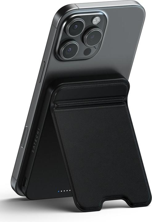 Actual product image Satechi OntheGo Magnetic Qi2 Powerbank Stand 5000 mAh Black (5000 mAh, 15 W)