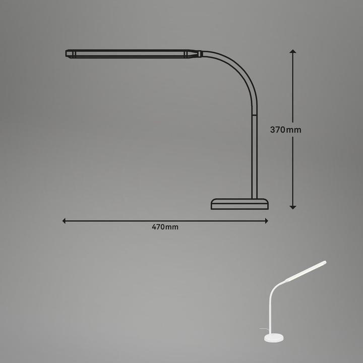 Image du produit Briloner Lampe de table LED, blanc, 1xLED platine/6W (600 lm)