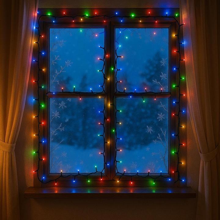 Actual product image Champ Snake LED-Lichterkette – 200 mehrfarbige LEDs (4 m)