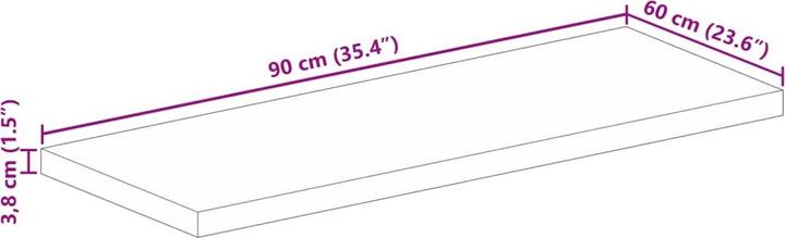 Image du produit vidaXL Tischplatte (90 x 60 cm)