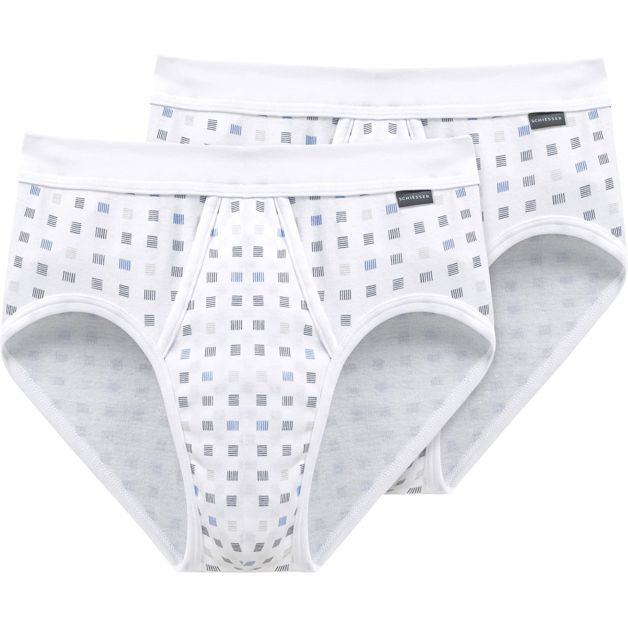 Schiesser, Herren, Unterhosen, Essential 2PACK Sportslip, Weiss, (6, 2er Pack)