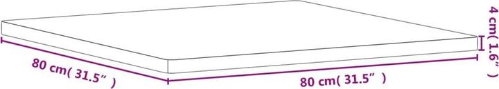 Produktbild vidaXL Gillian (80 x 4 x 80 cm)