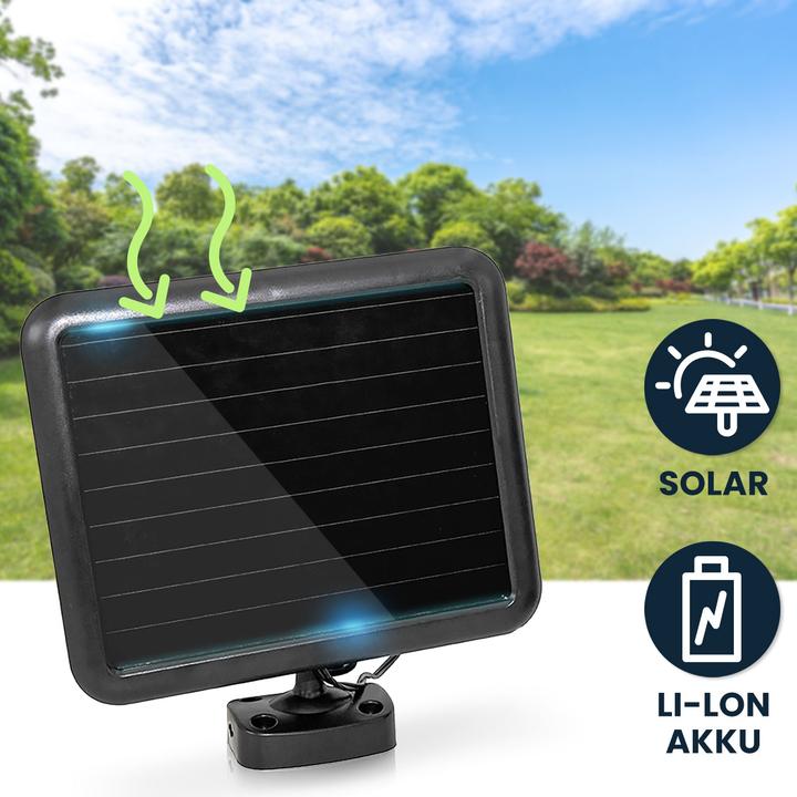 Actual product image Casativo LED wall washer with solar panel (600 lm, IP44)