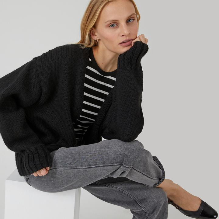 Produktbild La Redoute Collections Strickjacke aus Grobstrick (L)
