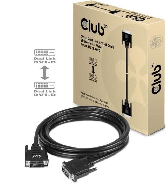 Produktbild Club 3D Dvi — Dvi (3 m)