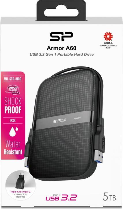 Productafbeelding Silicon Power Pantser A60 (5 TB)