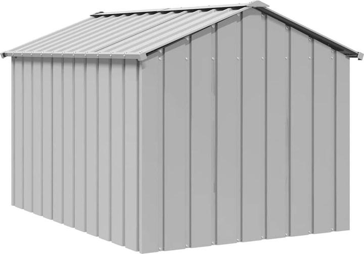 vidaXL Dog kennel with roof 113x153x101 cm Galvanised steel (Dog house)