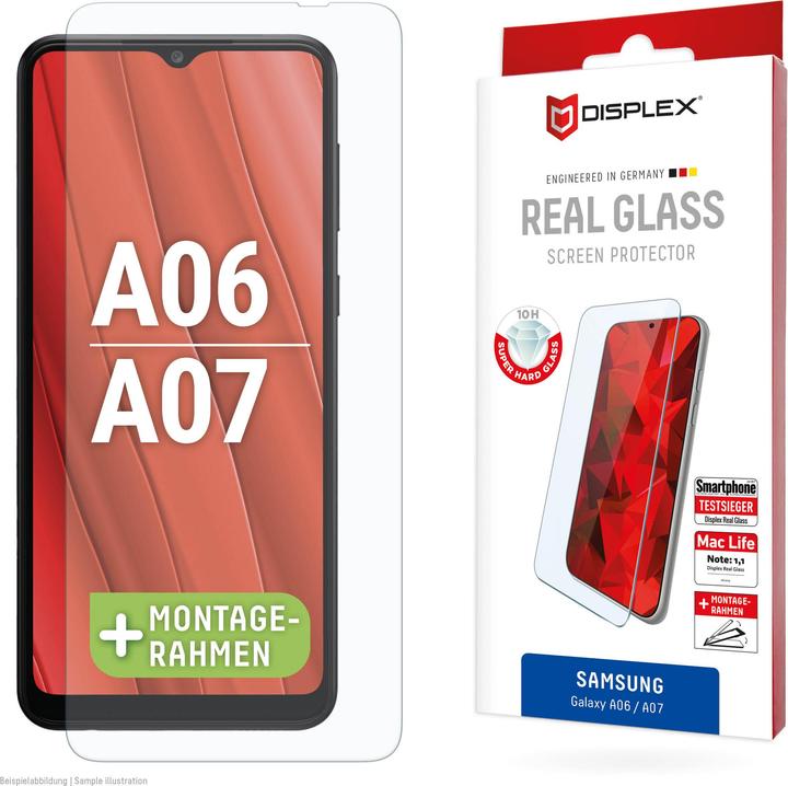 Productafbeelding Displex Real Glass, 2D Panzerglas (1 Stuk, Samsung Galaxy A06)