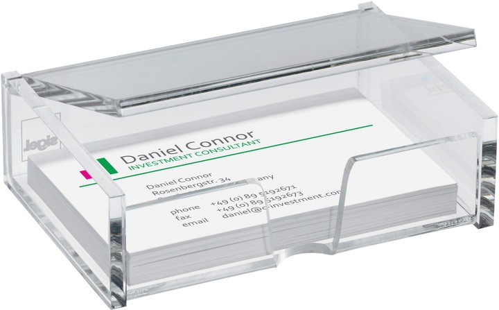 Produktbild Sigel Visitenkarten-Box (58 x 90 mm)