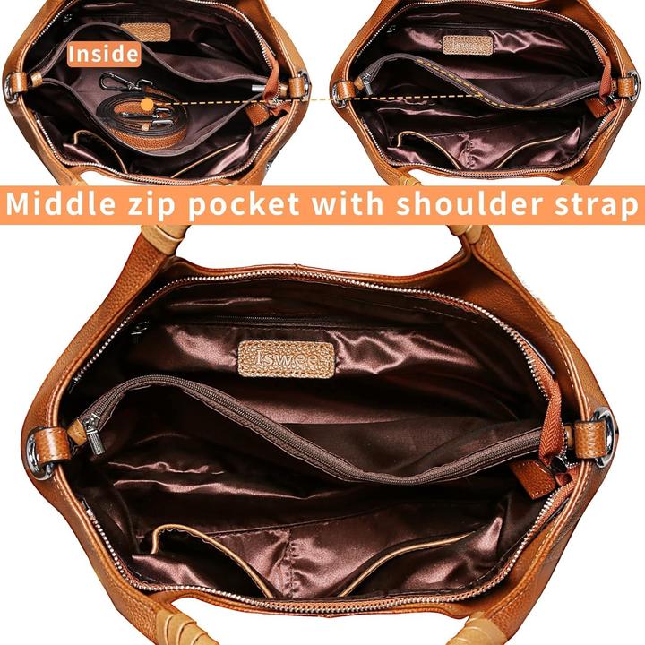 Actual product image Iswee Genuine Leather Satchel