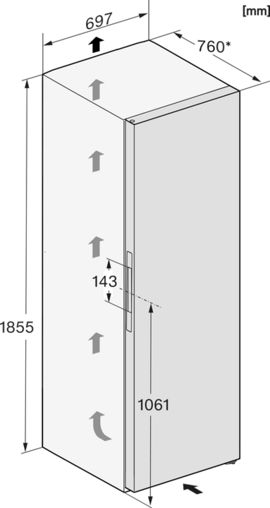 Produktbild Miele FN 4879 C ws (Freistehend, 363 l)