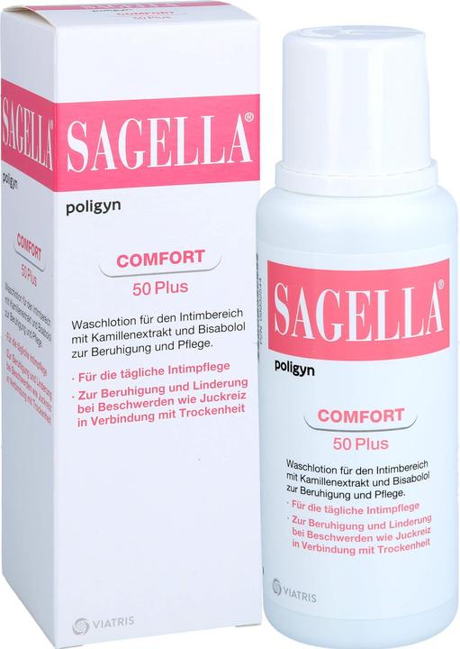 Actual product image Sagella poligyn washing lotion, 250 ml lotion (250 ml, Intimate washing lotion)