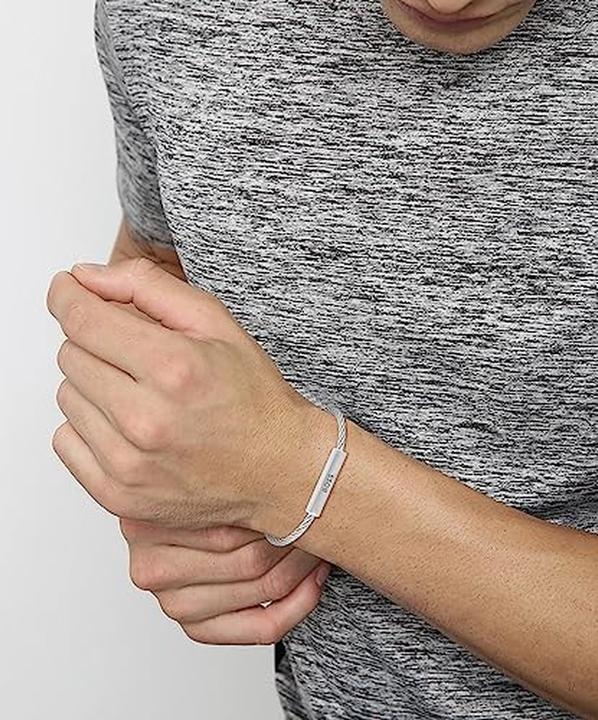 Actual product image Hugo Boss Trendy steel bracelet Alek 1580387 (19.50 cm, Stainless steel)