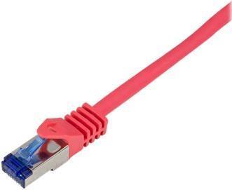 Actual product image LogiLink Patch cord Ultraflex, Cat.6A, S/FTP, 3.0 m, red withCat.7 raw cable, extra flexible & soft cable m (S/FTP, CAT6a, 3 m)
