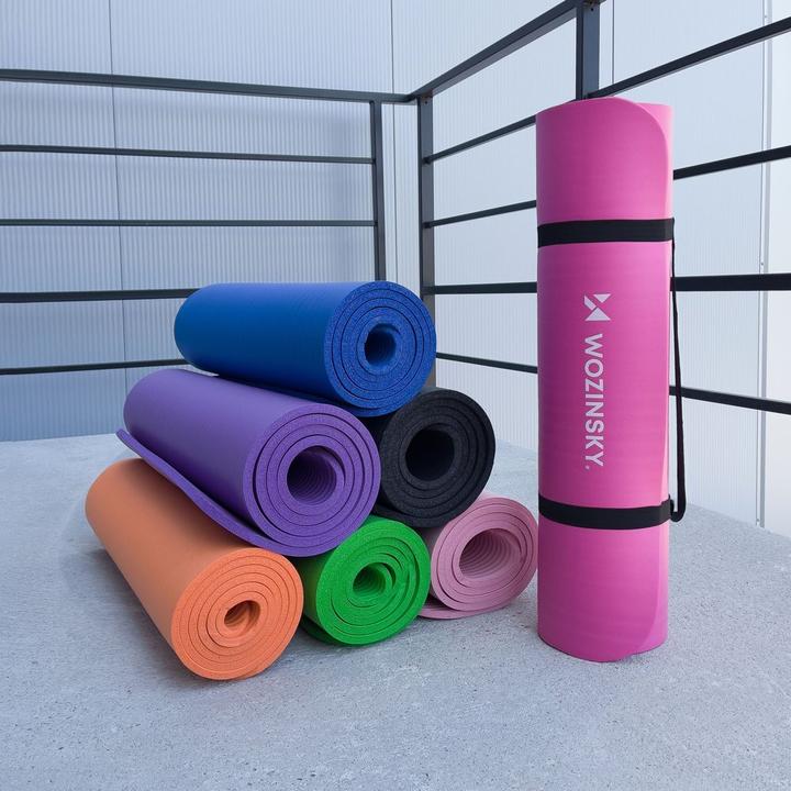 Immagine prodotto NoName Wozinsky Gymnastikmatte 181 x 63 x 0,9 cm dicke Gymnastik Yogamatte rosa (9 mm)