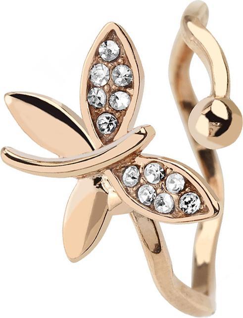Produktbild Star Piercing Ring rosegold mit Schmetterling (57)
