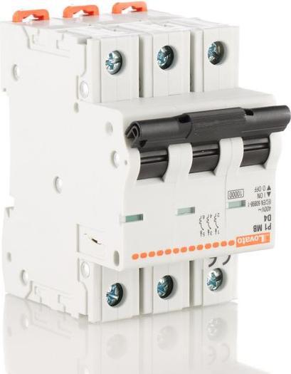 Produktbild Lovato Miniature Circuit Breaker 3p Curve D 4a