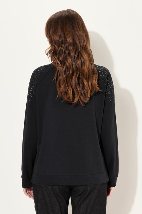 Produktbild Ulla Popken Sweatshirt, Ziernieten, Oversized, Rundhals, Langarm (58)