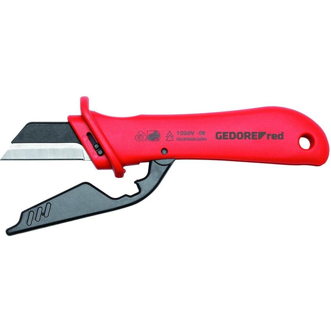 Thumbnail - Gedore Red, Mehrzweckmesser, red R93220128 VDE-Kabelmesser Klingenlänge 45mm 185mm (4.50 cm)