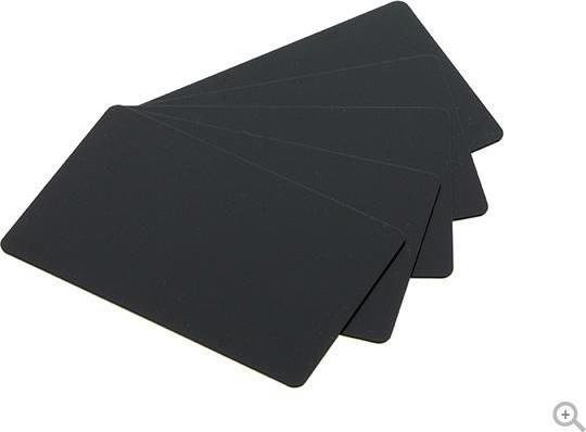 Evolis PVC-U plastic cards, 500 pcs. 30 mil, mat blank black