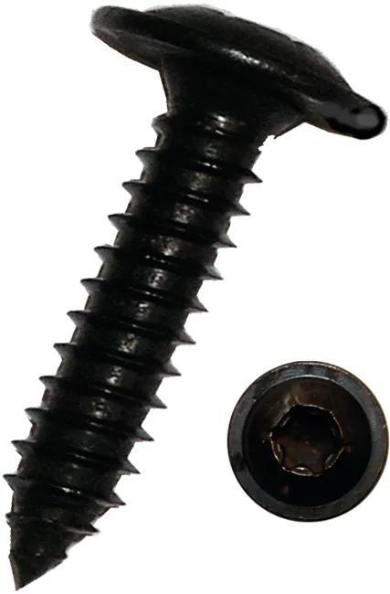 Produktbild Dresselhaus Blechschraube m. Bund I-Stern 4,8x16 mm Edelstahl A2 schwarz verzinkt, 100 Stck (100 Schrauben pro Stück)