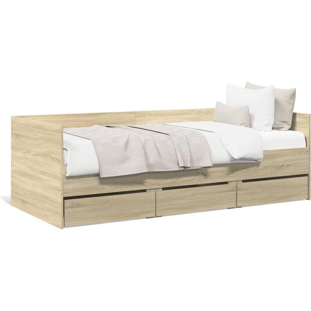 VidaXL, Bett, Tagesbett mit Schubladen (100 x 200 cm)