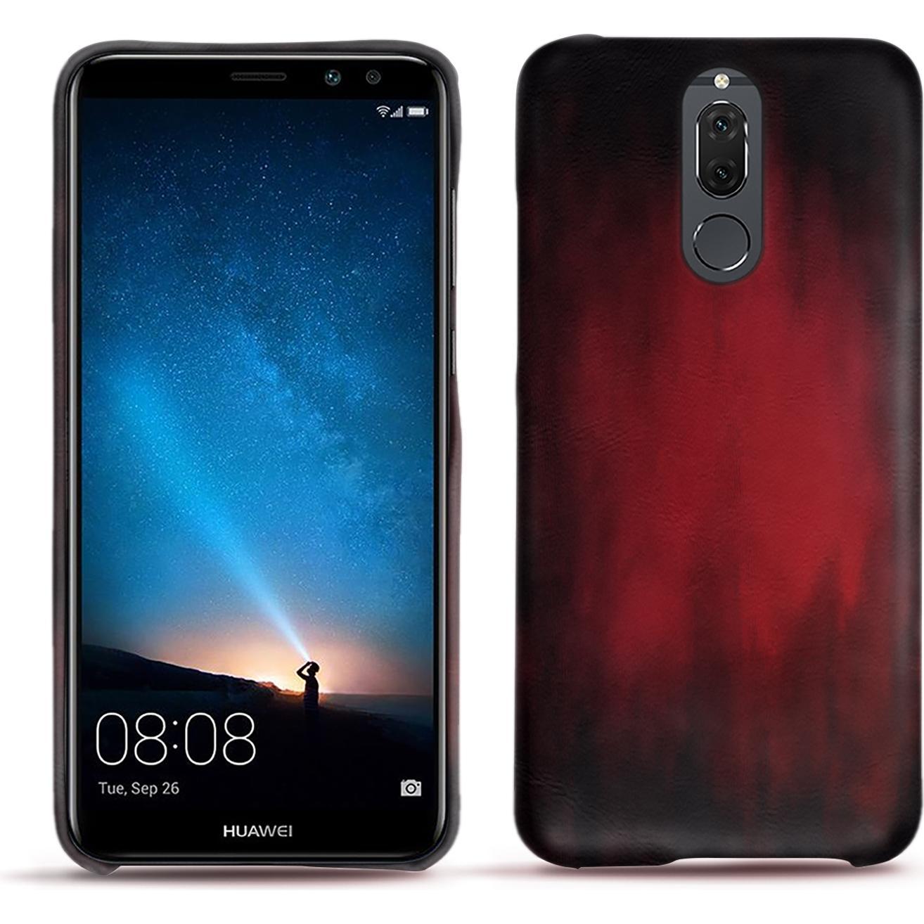 Noreve Lederschutzhülle (Huawei Mate 10 Lite), Smartphone Hülle, Rot