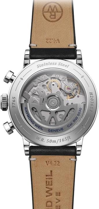 Actual product image Raymond Weil Automatic Chronograph with Luminous Hands and Leather Strap (Chronograph, 39.50 mm)
