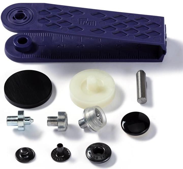 Produktbild Prym Druckknopf Anorak, schwarz 15 mm, Karte 10 Stk.